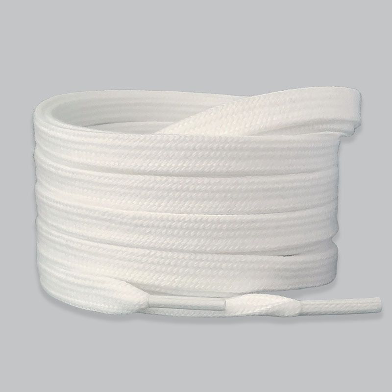 Small White Shoes Shoelace Rope White Cotton Shoelace Men And Women Pure White Beige Flat_viptrois.com