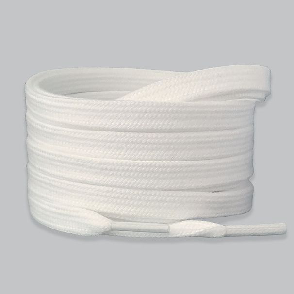 Small White Shoes Shoelace Rope White Cotton Shoelace Men And Women Pure White Beige Flat_viptrois.com
