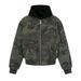 American Camouflage Cotton For Men And Women Winter New Street Style Two-Piece Hoodie Flight Jacket Short Coat_viptrois.com