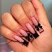 Wearable French Bow Nail Art Long Water Pipe 3d Drip Wearable False Nails Detachable Nail Piece_viptrois.com