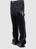 Men's Denim Overalls European And American Fashion Ins Overalls Style Elastic Patch Denim Layered Flared Pants_viptrois.com