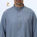 New Muslim Arabic Robe Cross-Border Trade Men's Clothing Long Shirt Stand Collar Pocket_viptrois.com