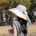 Beach Beach Bow Fisherman Hat For Women's Summer 2024 Fashionable Large Eave Sun Protection And Sunshade Hat, Chinese_viptrois.com