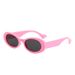 Men's Sunglasses New Fashion Oval Sunglasses Colorful Jelly Color Sunglasses Internet Celebrity Fashion Small Frame Glasses_viptrois.com