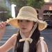 Summer New Lace Trim Hollow Breathable Protection Sun Beach Vacation Photo Straw Hat For Women_viptrois.com