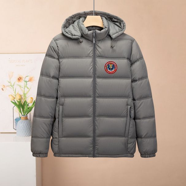Men's Clothing Fashion Outdoor Cotton Coat For Men And Women Youth Winter Round Logo Cotton Coat Warm Puffer Coat_viptrois.com