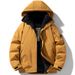 Men’s Japanese Streetwear Hooded Workwear Jacket – Heavyweight Winter Puffer Coat With Utility Pockets (M-5XL, Black/Mustard/Army Green/Khaki)_viptrois.com