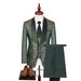 3pcs Men's clothing jacquard wedding dress and groom suit_viptrois.com