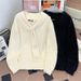 Autumn And Winter Collar Sweater Versatile Loose Casual Knit Sweater Sweater Top_viptrois.com