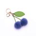 Bag Charm Fruit Keychain Car Cute Cherry Bag Keychain Fur Ball Plush Doll Cartoon Pendant Creative Accessories_viptrois.com