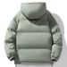 Men's Oversized Hooded Puffer Jacket - Winter Warm Polyester-Filled Coat With Stand Collar, Thickened Loose Fit Casual Outerwear_viptrois.com