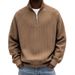 Men's Half-Zip Sweatshirt – 3D Digital Print, High Neck, Trendy Streetwear For Spring & Fall_viptrois.com