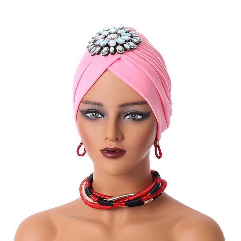 New style air layer heavy industry accessories Baotou hat Muslim hat ethnic hat_viptrois.com