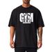 240G Heavy Cotton Short Sleeves, Summer Loose Fitness T-shirt Sweat-absorbing Breathable Shoulder Sleeves Crew Neck White Top_viptrois.com