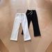 Men's Clothing American Simple Cleanfit Solid Color Micro Flared Splicing Scimitar Version Loose Sweatpants Drawstring Sweatpants_viptrois.com