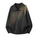 New Lapel Knitted Sweater Men's Lazy Windbreaker Jacket Loose Inner Base_viptrois.com