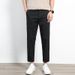 Men's Slim Straight Leg Casual Trousers Pure Cotton Loose Fit Versatile Light Business Style Trendy New Arrival_viptrois.com