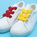 Shoelace Flat Knit Shoelace Polyester Hollow Double Solid Color Shoe Rope_viptrois.com