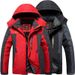 Men's Clothing Men's Fleece-Lined Waterproof Windproof Winter Jacket For Outdoor Sports Hiking Camping (Red, Black, Blue, Army Green)_viptrois.com