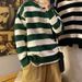 Loom Thick 2024 Autumn Winter New Youth Round Neck Color Block Men's Knitted Sweater Top Base Shirt_viptrois.com