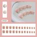 Nails Art Smile Cat Eye Christmas Wear Nail Detachable Nail Patch Nail Piece Nail Sticker Blush Nail 24 Pieces_viptrois.com