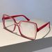 New Retro Boxy Personalized Contrasting Color Flat Mirror, European And American Style Instagram Trendy Versatile Fashion Anti Blue Light Mirror_viptrois.com