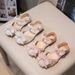 Children's Baotou Sandals Summer New Korean Version Bow Girls Princess Shoes Half Sandals Crystal Shoes_viptrois.com