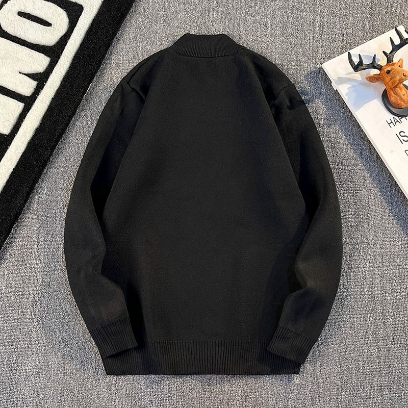 Men's Clothing Men's Semi-Turtleneck Knit Sweater - Slim Fit Thermal Base Layer_viptrois.com