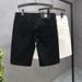 Men's Stretch Denim Shorts In White - Premium Slim Fit Korean Style Summer 5-Inch Inseam Casual Shorts_viptrois.com