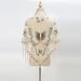 New Tassel Triangle Scarf Solid Color Hollow Lace Butterfly Embroidery Triangle Shawl Scarf For Women_viptrois.com