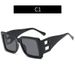 VOOTHOST New Fashion Oversized The Letter B Square Trend Sunglasses Women Men Retro Rectangle Sunglasses Gafas De Sol F0081_viptrois.com