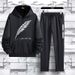 Men's Clothing 2024 autumn new suits men's two-piece suits sportswear casual pants loose trendy teenagers_viptrois.com