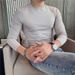 2025 Winter New Men's Base Shirt Long Sleeve T-Shirt Pure Cotton Slim Fit Inner Layer Autumn Top One Piece Dropshipping_viptrois.com