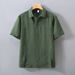 K Short Sleeved Shirt Men's Lightweight Breathable T-shirt Polo Shirt Casual Thin Top_viptrois.com