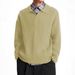 Loom European And American Cross-Border Retro Cable Knit Turn-Down Collar Sweater For Men, Autumn New Trendy Loose Fit_viptrois.com