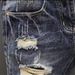 Men's Slim Fit Stretchy Denim Shorts Summer Trendy Ripped Patch mid Length Casual Versatile Five Point Online Popular_viptrois.com