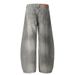 Men's Clothing Retro High Street Ink Splashed Jeans Design Sense High End Scimitar Niche Pants_viptrois.com