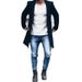 Loom Loom Cross-Border New Product Foreign Trade European And American Mid-Length Trench Coat Men's Slim Woolen Jacket Trendy_viptrois.com