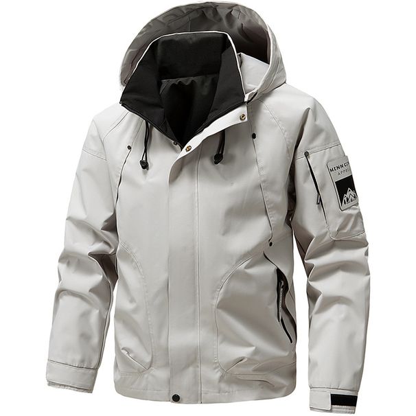 Hooded Workwear Jacket For Boys Teenagers, Trendy Versatile, Casual And Charging, 2025 Spring New Men's Jacket, Thin_viptrois.com
