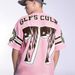 Men's Clothing Letter Print Short Sleeved T Shirt Versatile Terry Cloth Splicing Mesh Cloth Top_viptrois.com