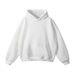 Unisex Oversized Fleece Hoodie - Drop Shoulder Streetwear Sweatshirt With Kangaroo Pocket_viptrois.com