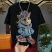 New Men's Light Luxury Trendy Short Sleeve T-Shirt Printed Rhinestones High Quality Heavy Duty Crew Neck Fashionable Casual Top_viptrois.com