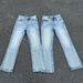 Men's Flared Denim Pants - Marble Wash Slim Fit Jeans | Versatile Commuter & Streetwear Trousers_viptrois.com