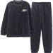 2025 New Coral Fleece Soft Skin Fitting Pajamas Winter Flannel Men's Thickened Loose Fit Home Suit Set_viptrois.com