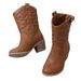 Kids Shoes Children's Mid Calf Boots New Girls Soft Sole Fashion Retro Leather Boots For Middle And Large Children Foreign Trade Boots_viptrois.com