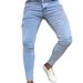 Men's Slim Fit Stretch Denim Jeans - Comfortable Straight Leg Trousers For Casual & Work_viptrois.com