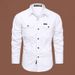 Men's Long Sleeved Shirt Trendy Loose Fitting Pure Cotton Workwear Japanese Style Top Casual Lapel Spring Autumn_viptrois.com