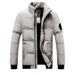Spring An Autumn New Season Korean Eition Thick Silk Clothes Short Cotton Jackets Men's Wear Collarless Coat_viptrois.com