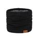 Unisex men's fleece-lined winter scarf fashion simple solid color scarf outdoor riding thick warm collar_viptrois.com