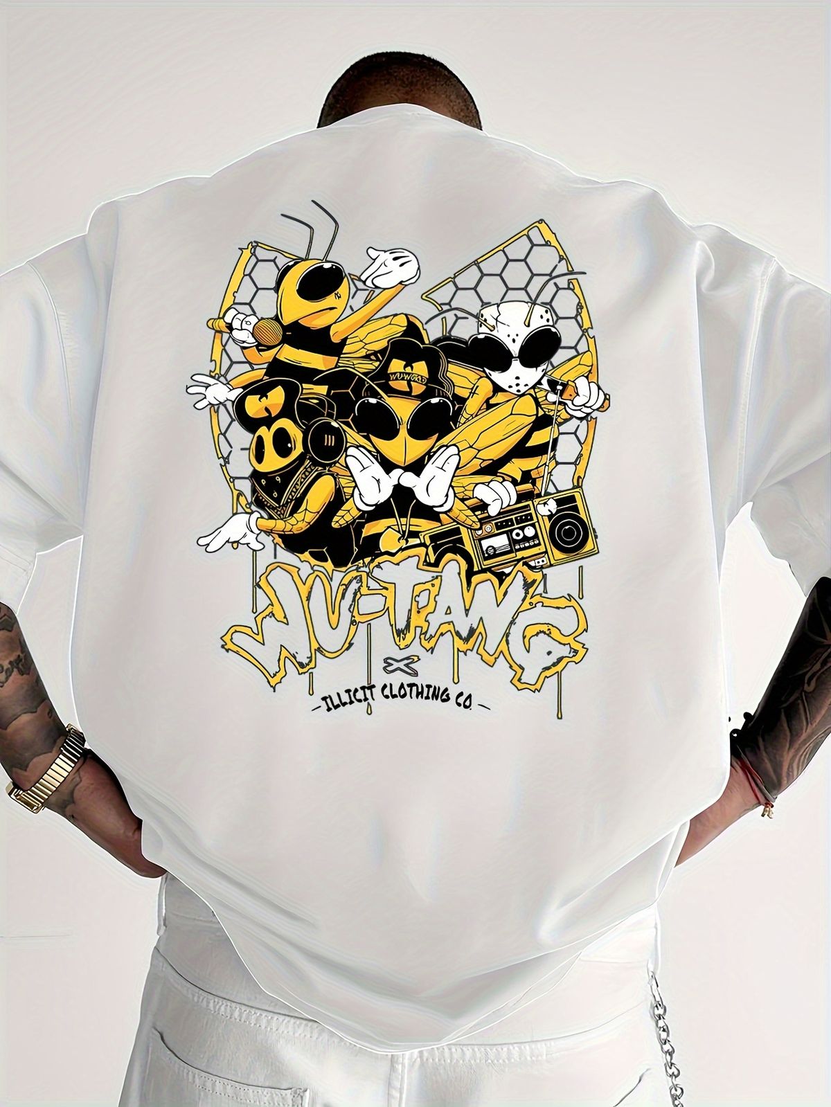 Men's Summer Printed T-shirt - High-quality Casual Versatile And Trendy Loose-fitting T-shirt_viptrois.com